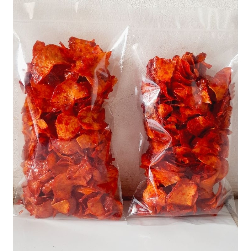 

Keripik Singkong Balado Pedas Manis 200gr - Angkasa Snack