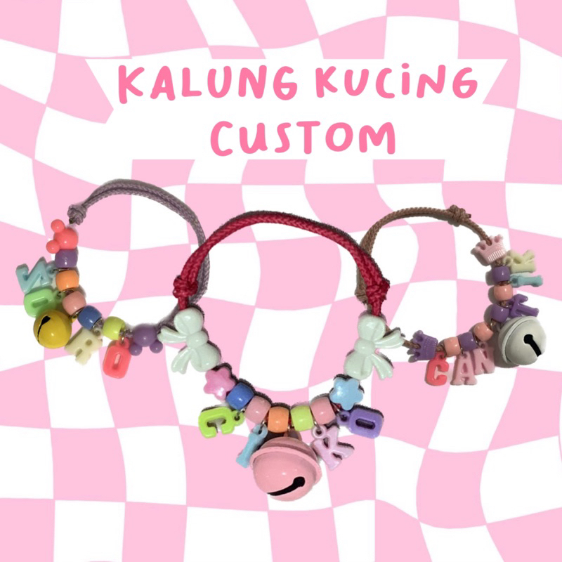Kalung Kucing Custom Manik-Manik || Custom Kalung Kucing