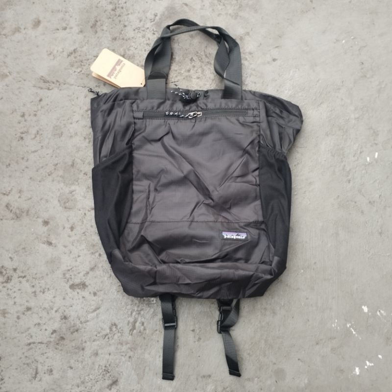 tas totepack Patagonia ultralight pocketable black