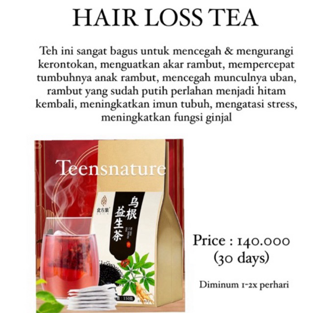 

HAIR LOSS TEA PENANG