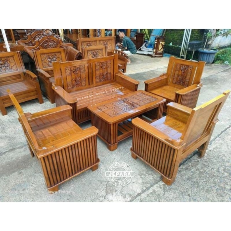 Kursi tamu minimalis terbaru / Kursi tamu jati / Kursi tamu / Kursi jati / Kursi / Kursi tamu / Meja