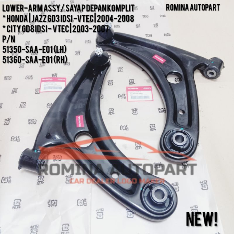 LOWER ARM SAYAP DEPAN HONDA JAZZ GD3 | CITY GD8 2004-2008 ORIGINAL