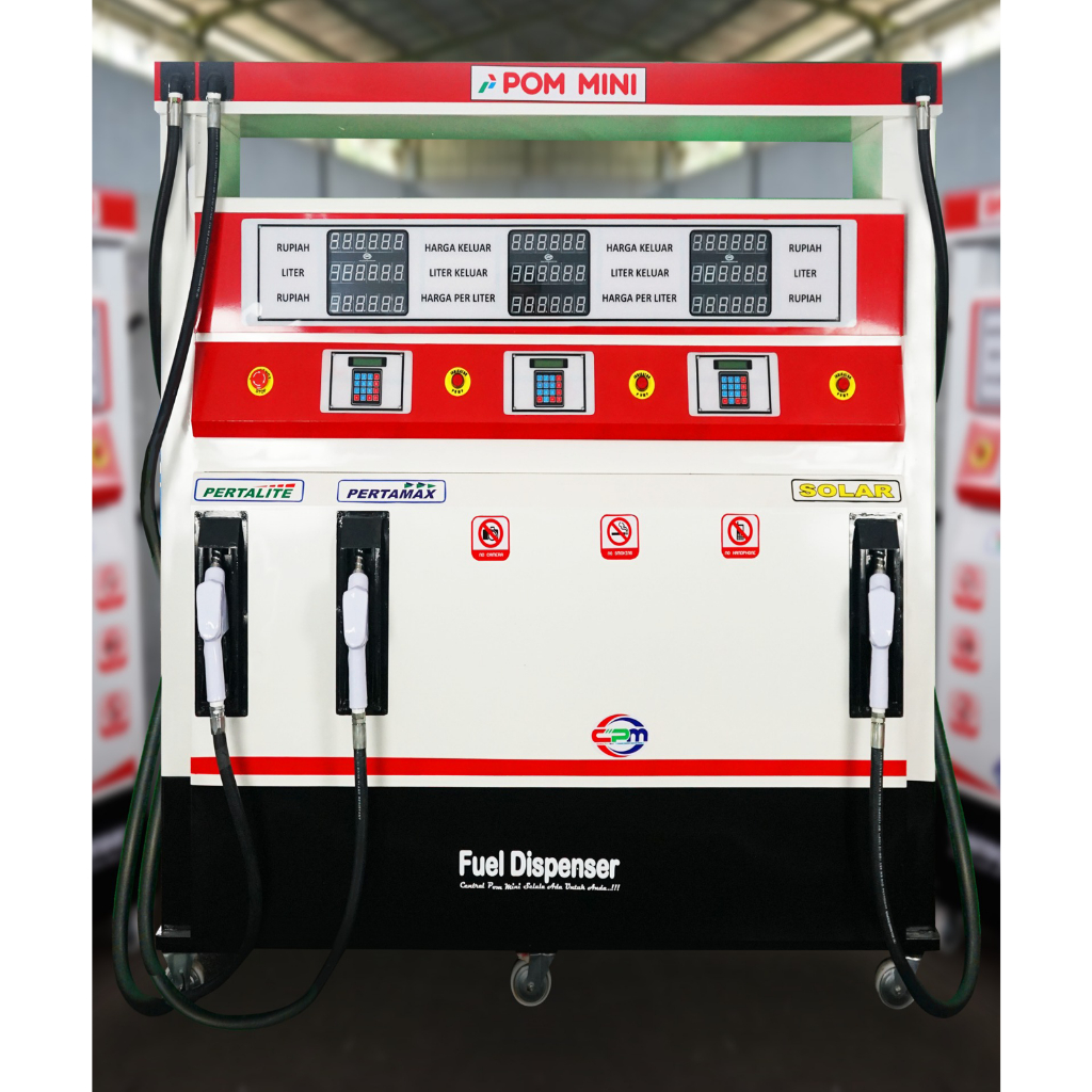 POM MINI - PERTAMINI DIGITAL 3 NOZZLE SLIM 2 x 110 L DAN 1 X 210 L