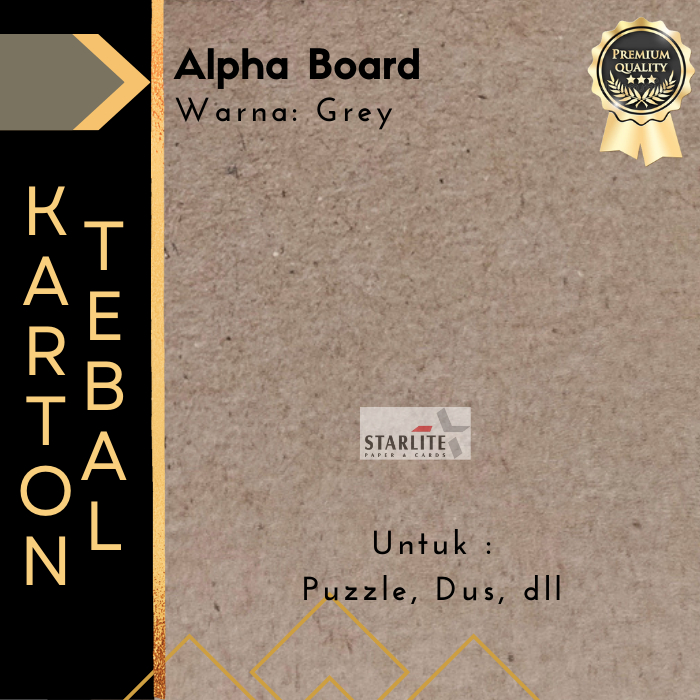 

Karton Tebal Serbaguna - Kertas Kardus Alpha Board