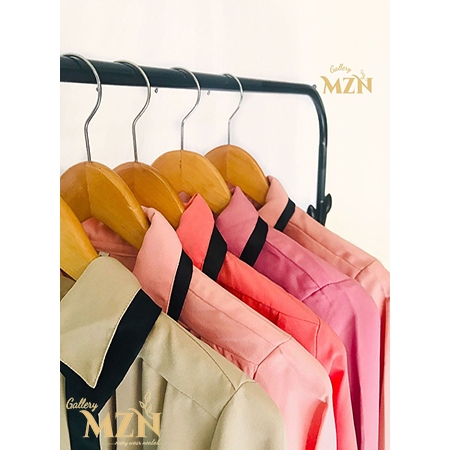 Lily Blouse Kemeja Wanita Berdasi All Size Katun Rayon Trendy Bahan Jatuh Lengan Panjang Exklusif Pr