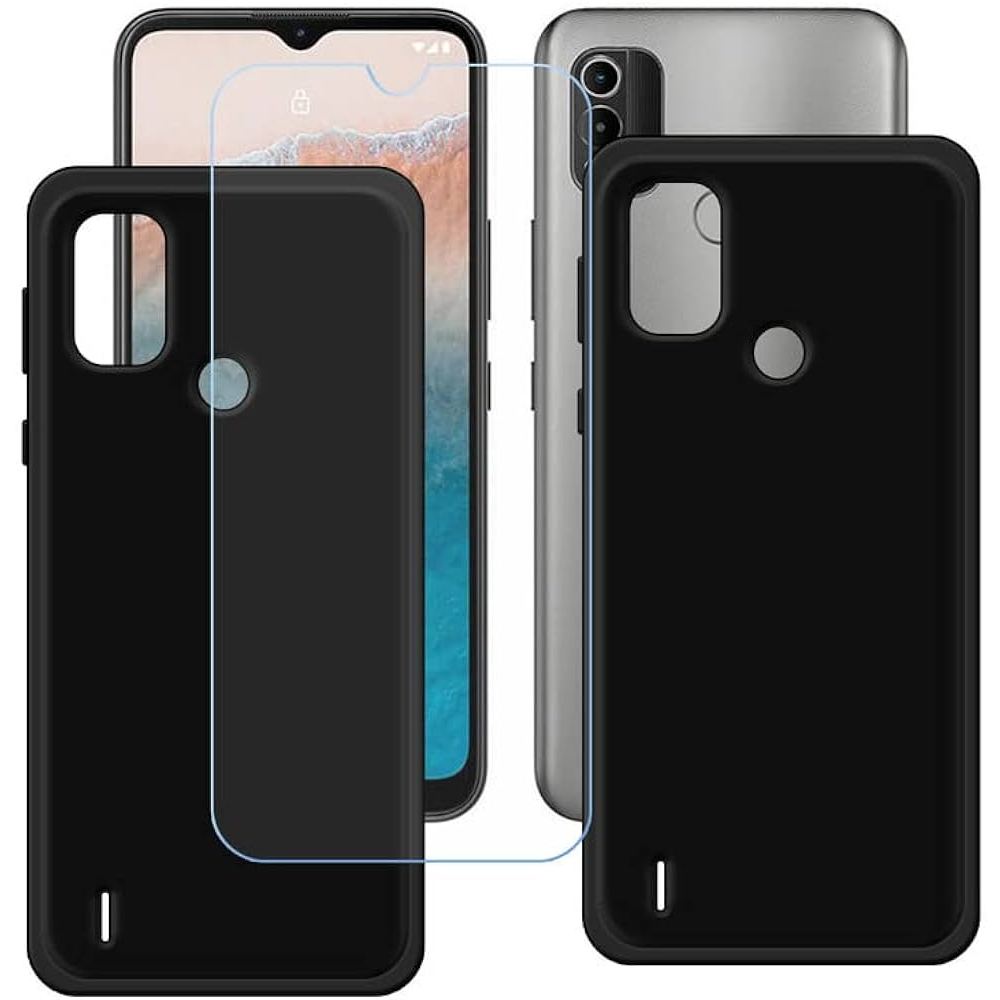 Liquid Silicone Case NOKIA C31 C21+ C3 Silikon Casing Full Cover Body Screen Camera Protective Shock