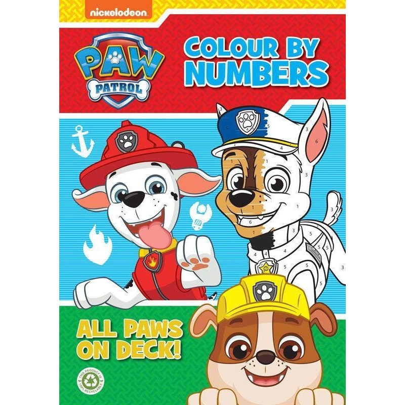 

PAW Patrol Colour By Numbers Coloring Book