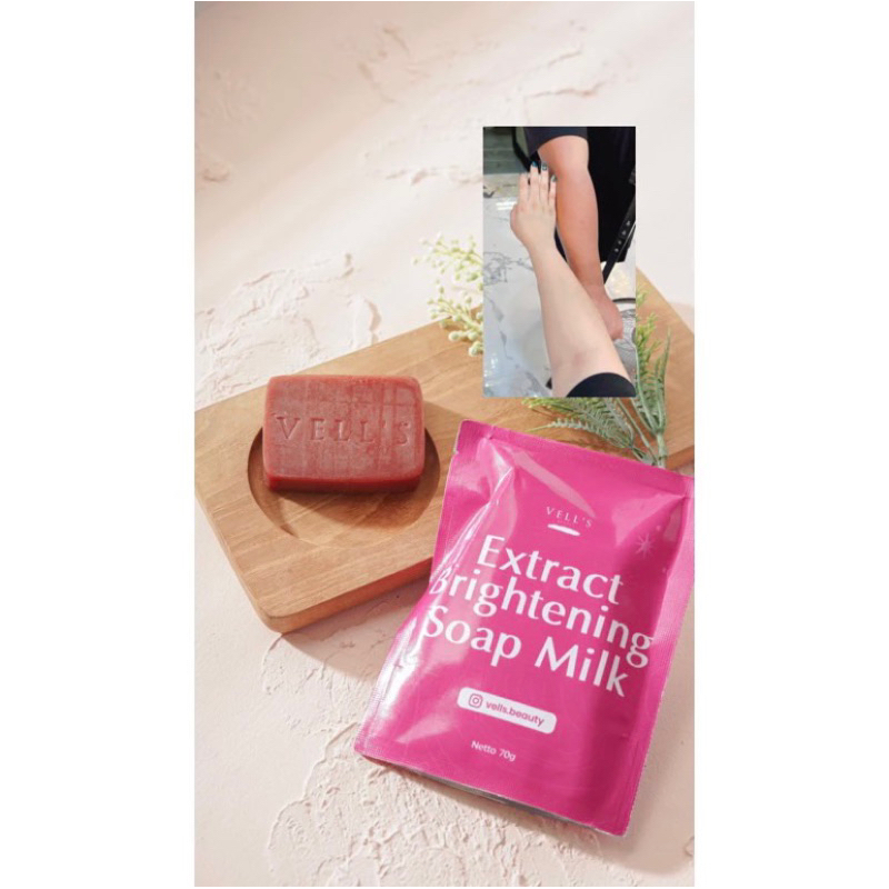 Vells Beauty Extract Brightening Soap Milk Sabun Mandi [BPOM]