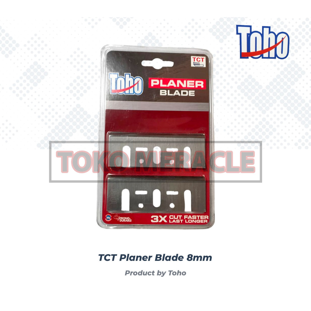 Toho TCT Planer Blade 8mm Set - Pisau Serut Sugu Ketam Pasah M2900 N1900B GHO20-82 L1323A L-82