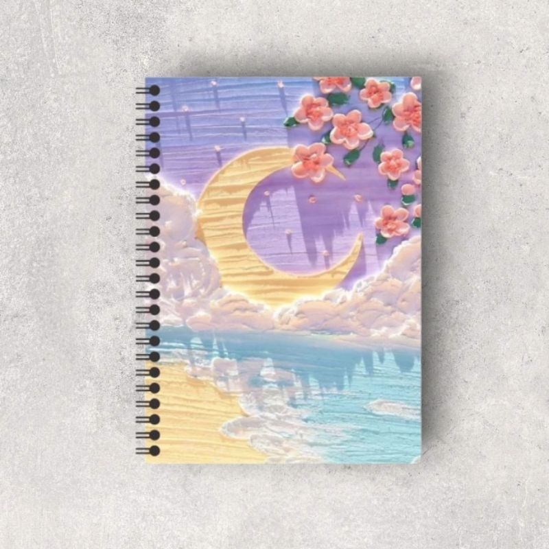 

notebook mini spiral a6 buku tulis catatan kecil isi 100 halaman