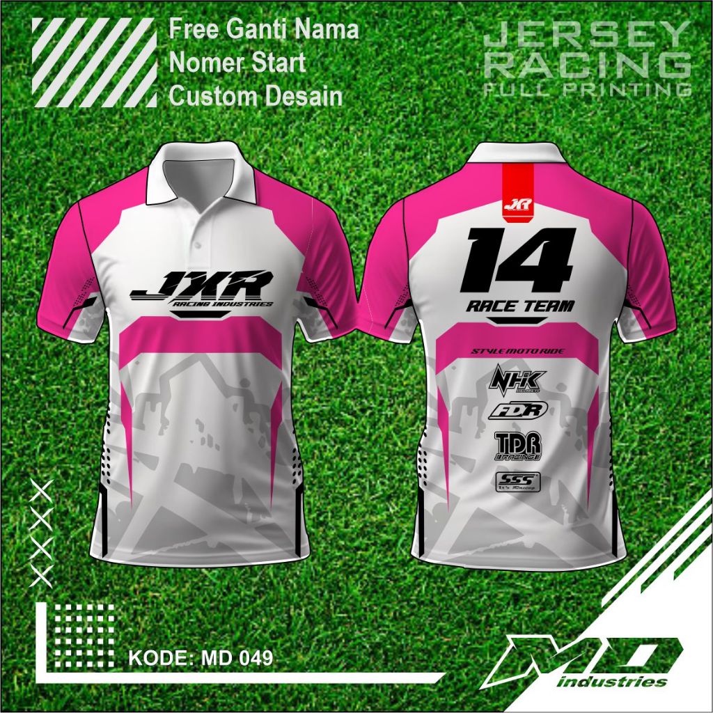 Jersey Balap Desain Keren - Baju Balap Racing Printing - Jersey Simple Keren
