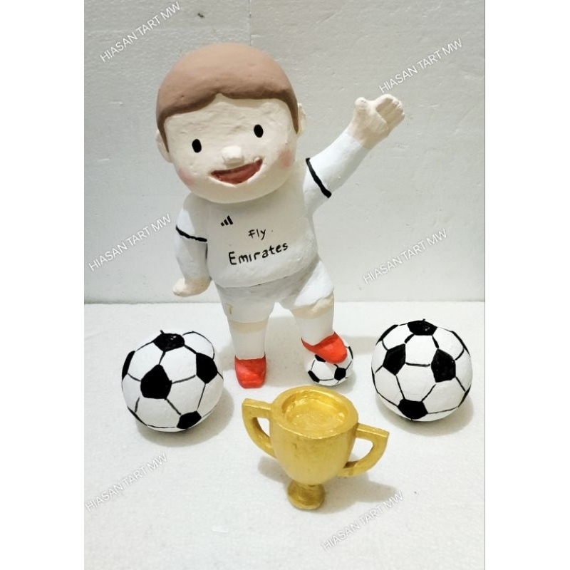 PO Custom Styrofoam 3D Anak Laki, Bola, Piala / Sterofoam Gabus Ulang Tahun / Dekorasi Hiasan Kue Ul