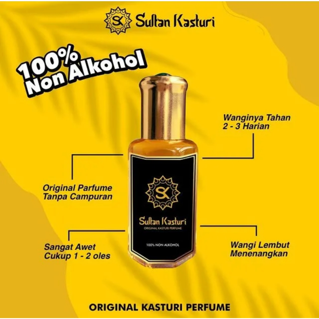 [100% ORIGINAL] PARFUME SULTAN KASTURI Minyak Sultan Kasturi Kasturi Sultan ASLI TANPA ALKOHL