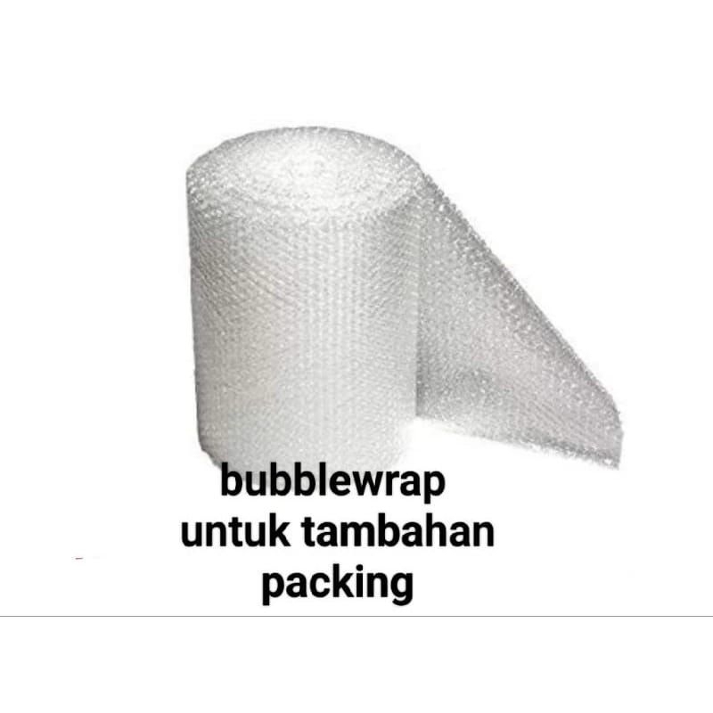 

bubble wrap untuk tambahan packing