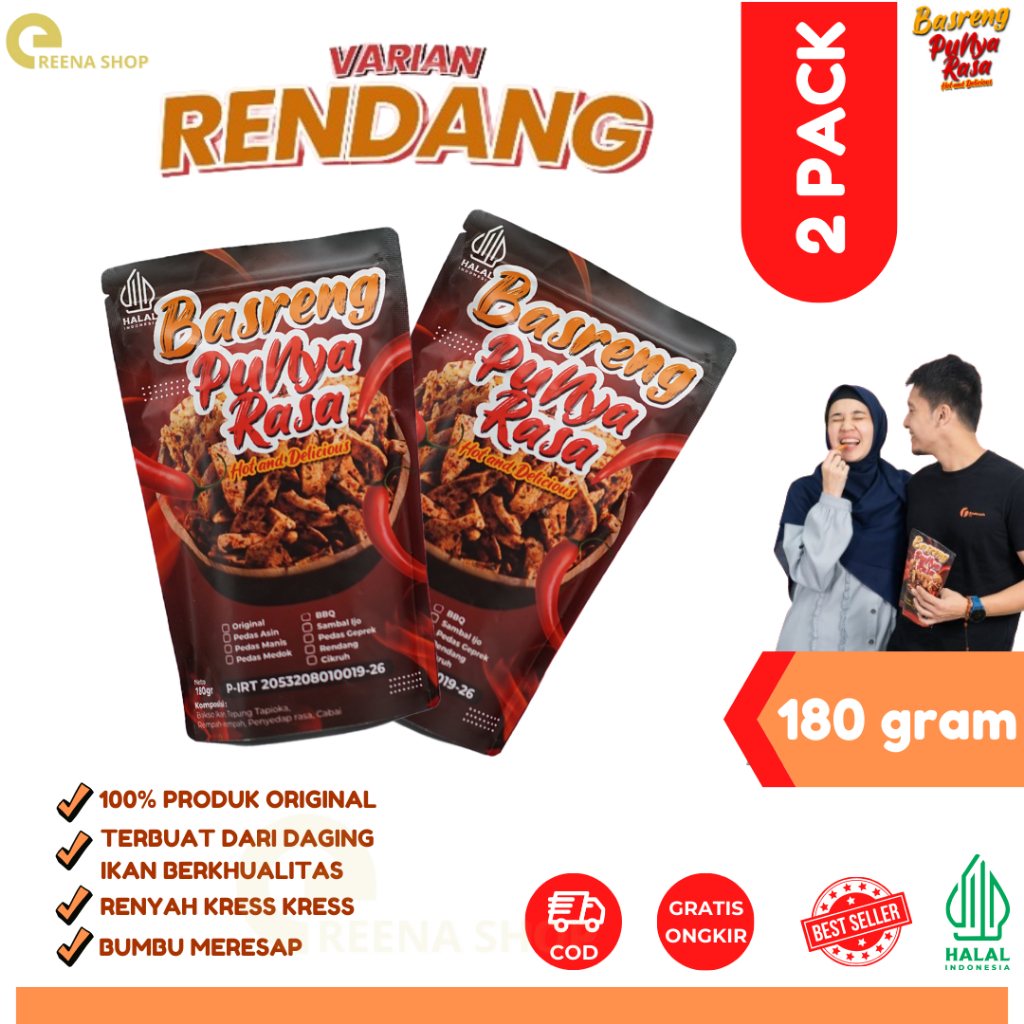 

Basreng Cemilan Gurih Cocok Untuk Lauk Makan Paket Bundling Isi 2 Renyah Kemasan Praktis