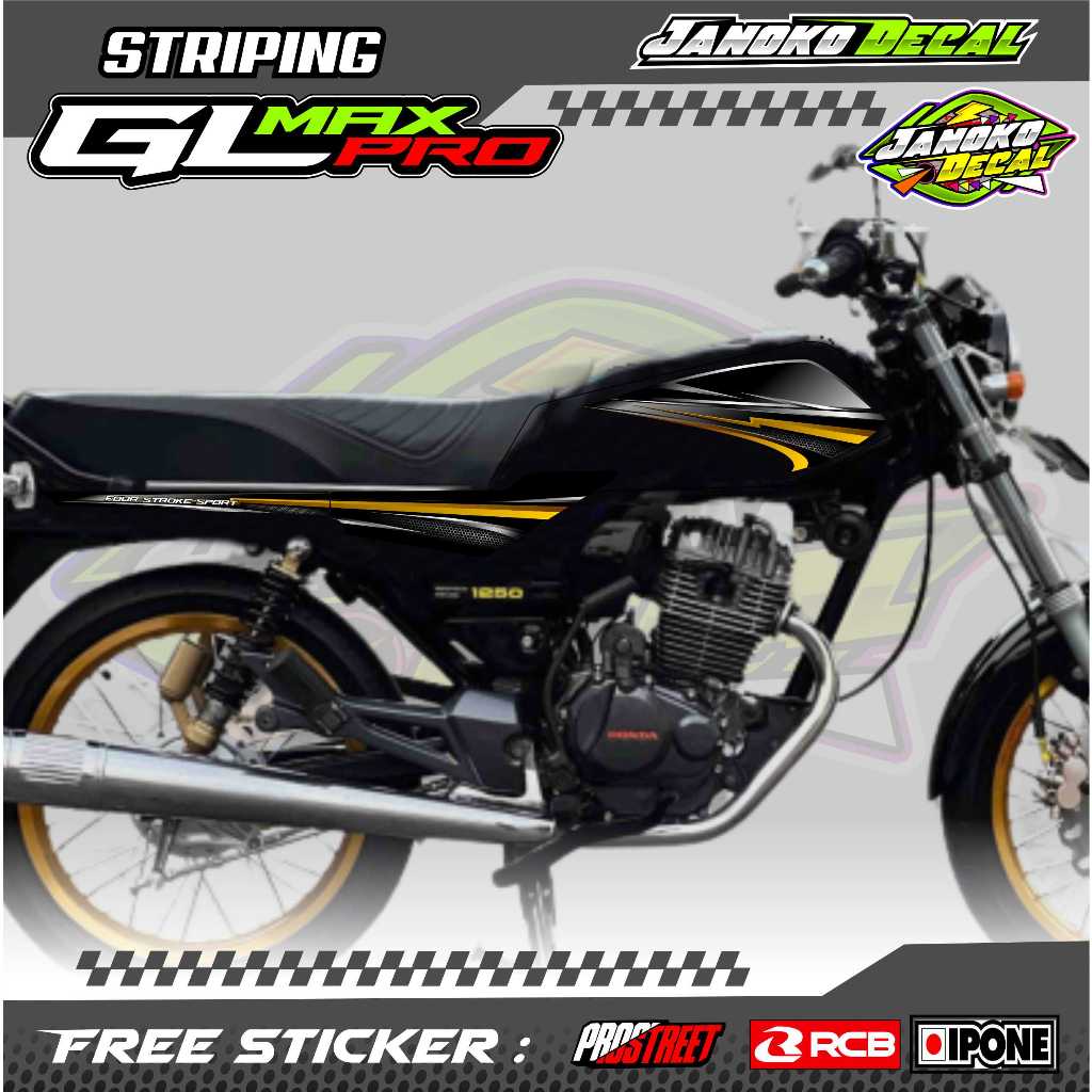 STRIPING VARIASI GL PRO GL MAX / STICKER LIST VARIASI MOTOR HONDA GL PRO GL MAX