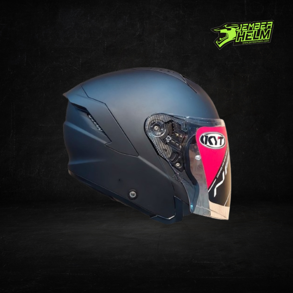 HELM KYT NFJ Solid Black Doff