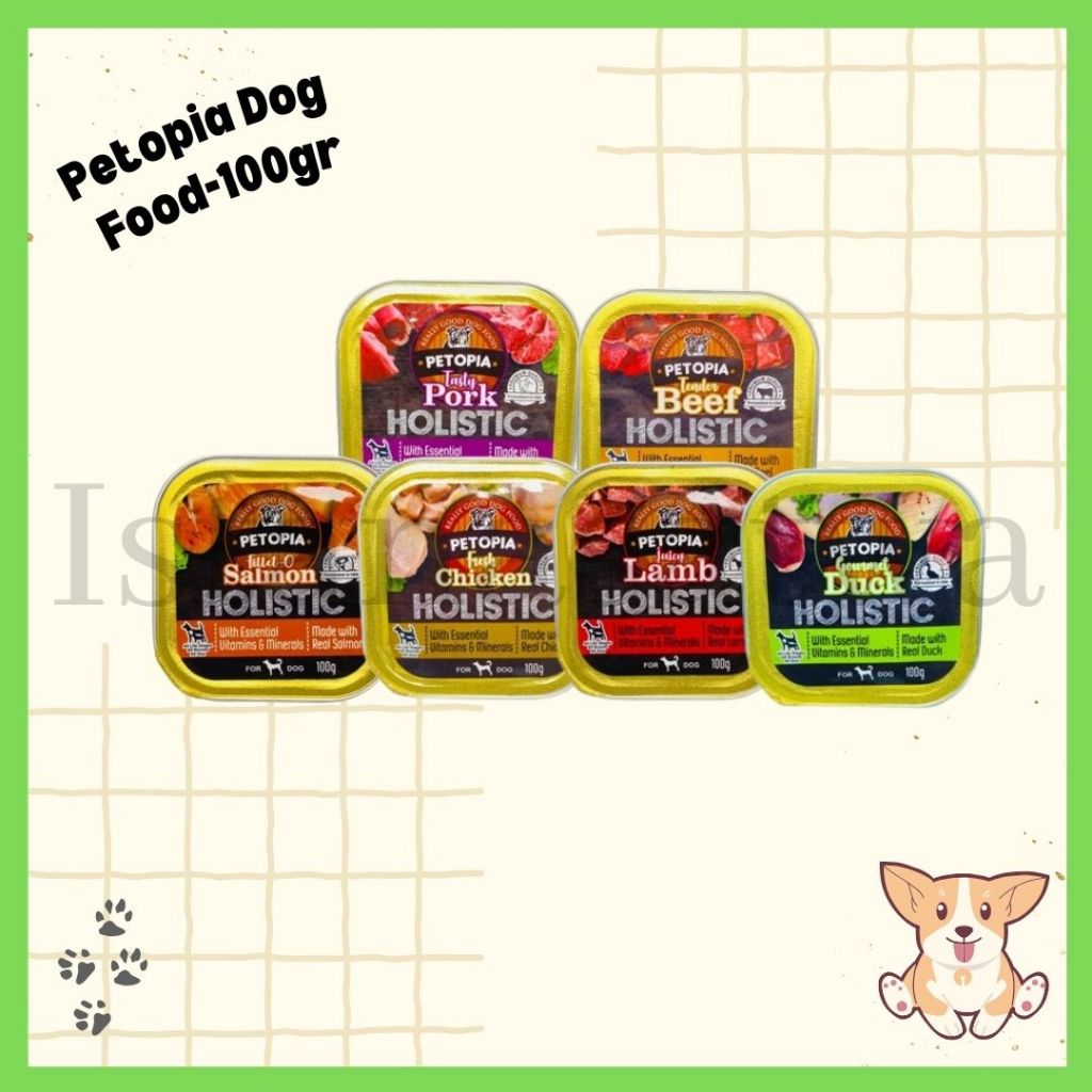 Premium Wet Food Petopia Holistic Tray 100gr - Makanan Anjing Basah