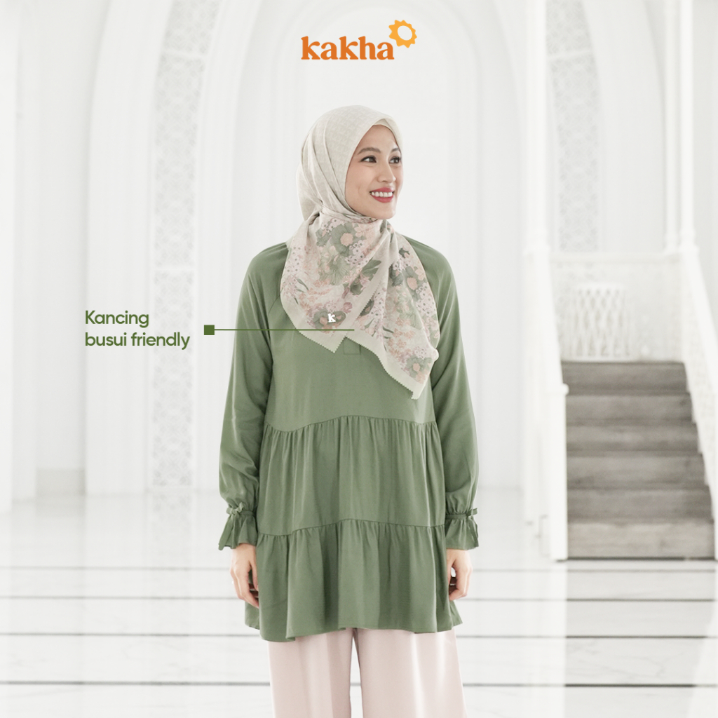 Kakha x Alyssa Soebandono - Sarimbit Keluarga Mahakam (B) / Baju couple keluarga / Sarimbit Keluarga / Baju muslim couple-Blouse Ibu