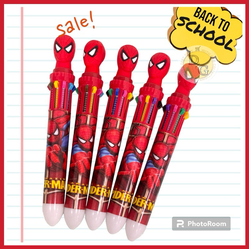

PULPEN BOLPOIN 10 WARNA KARAKTER LUCU / PULPEN KARAKTER 10 WARNA (SPIDERMAN)
