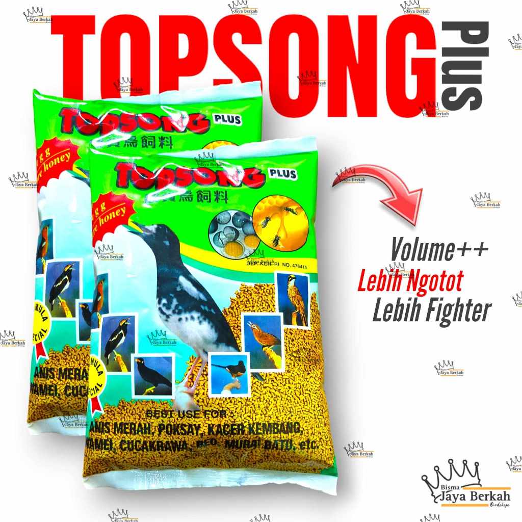 TOPSONG MAKANAN MULTIVITAMIN BURUNG TOPSONG PLUS
