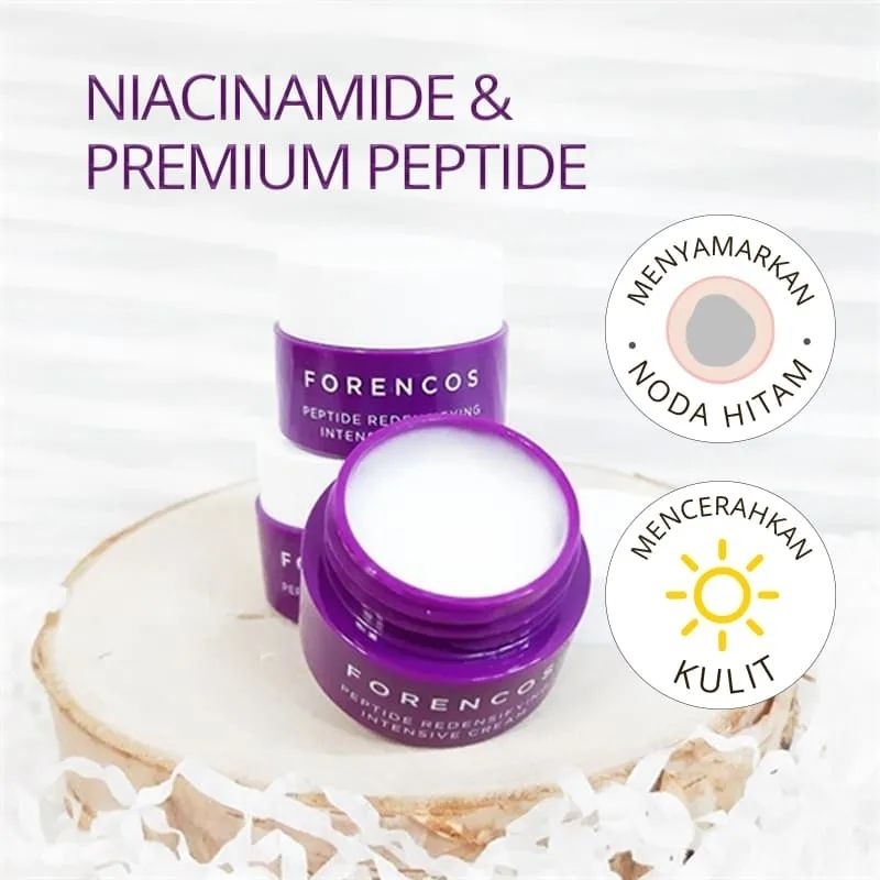 3 PCS Forencos Peptide Cream - Anti Aging Untuk Kulit Glowing