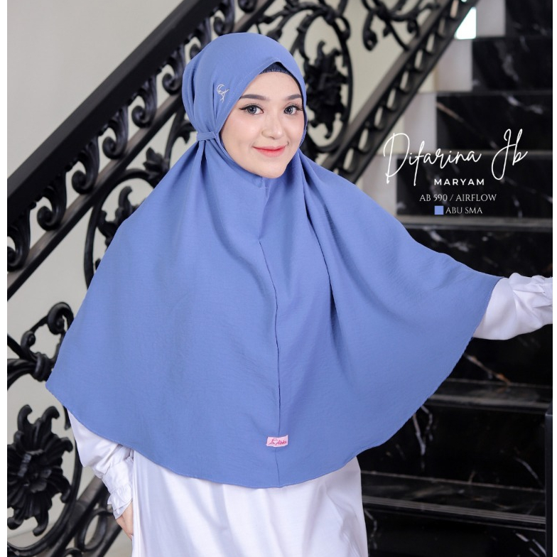 DIFARINA JUMBO MARYAM by abika hijab material airflow premium