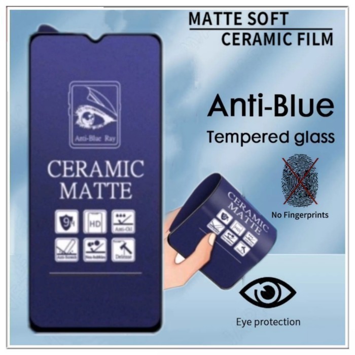 Ceramic Matte Anti Blue Ray Screen Guard Oppo A1x A11s A54s A56 5G A53 5G A53s 5G Reno 8 Lite 8 Pro+ 7Se 5G 7 Lite 6 Lite 6z 5z 5k - Sense Acc