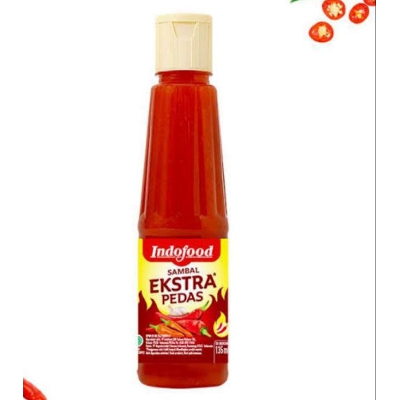 

SAOS SAMBAL INDOFOOD EXTRA PEDAS/ PEDAS 135ML BOTOL