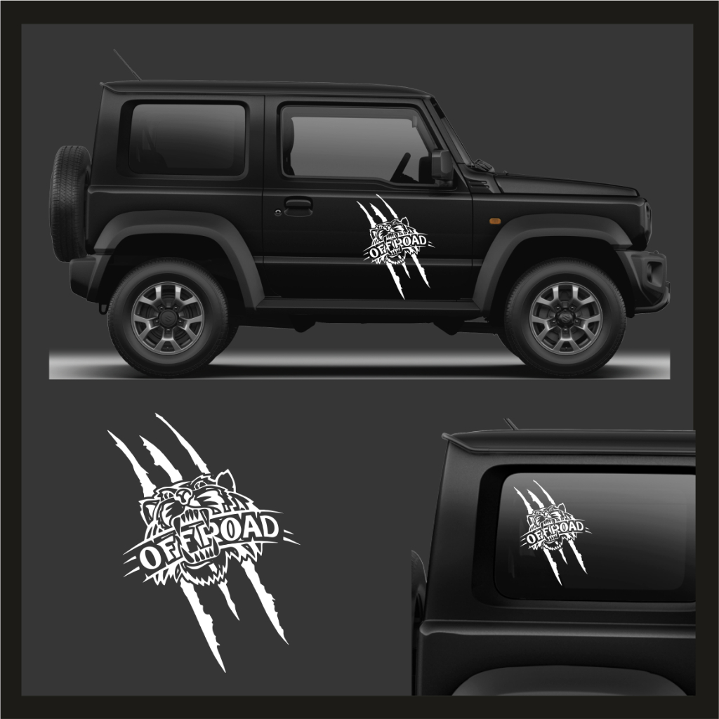 Stiker Offroad Jeep / Sticker Mobil