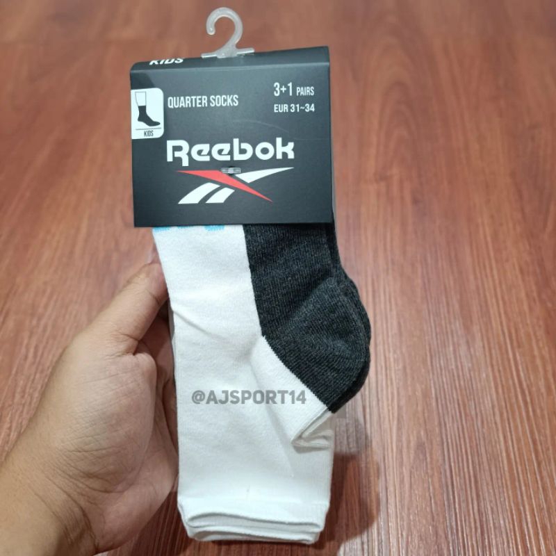 Kaos Kaki Anak Reebok 1 pack isi 4/Kaos Kaki Sekolah Anak/Kaos Kaki Reebok Original/Kaos Kaki Murah