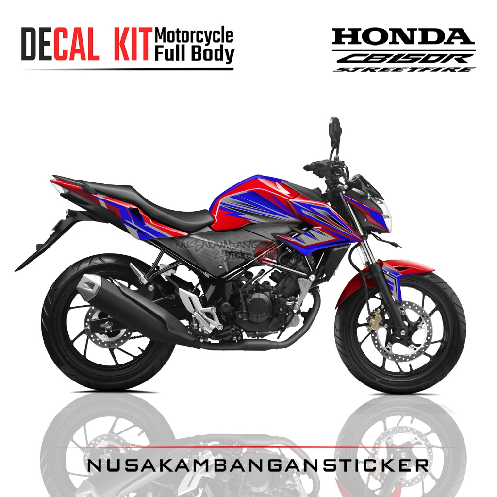 Decal Kit Sticker New CB 150 R Streetfire Red Blue Stiker Full Body