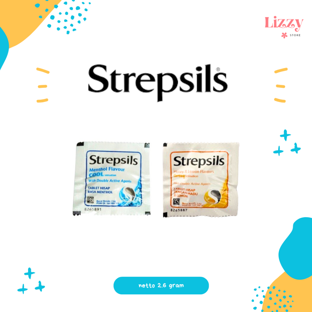 

Strepsils Permen Pelega Tenggorokan Rasa Menthol 1 butir 2,6g