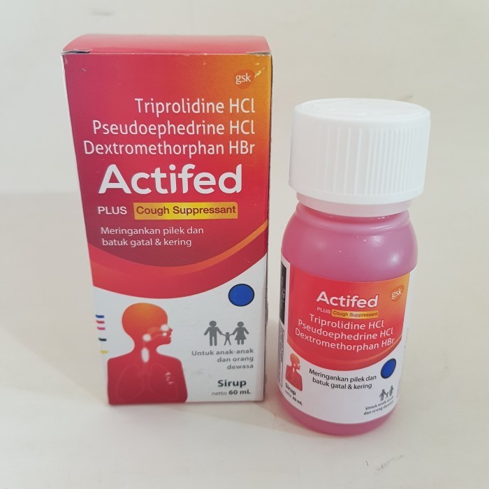 ACTIFED MERAH OBAT PILEK DAN BATUK TIDAK BERDAHAK