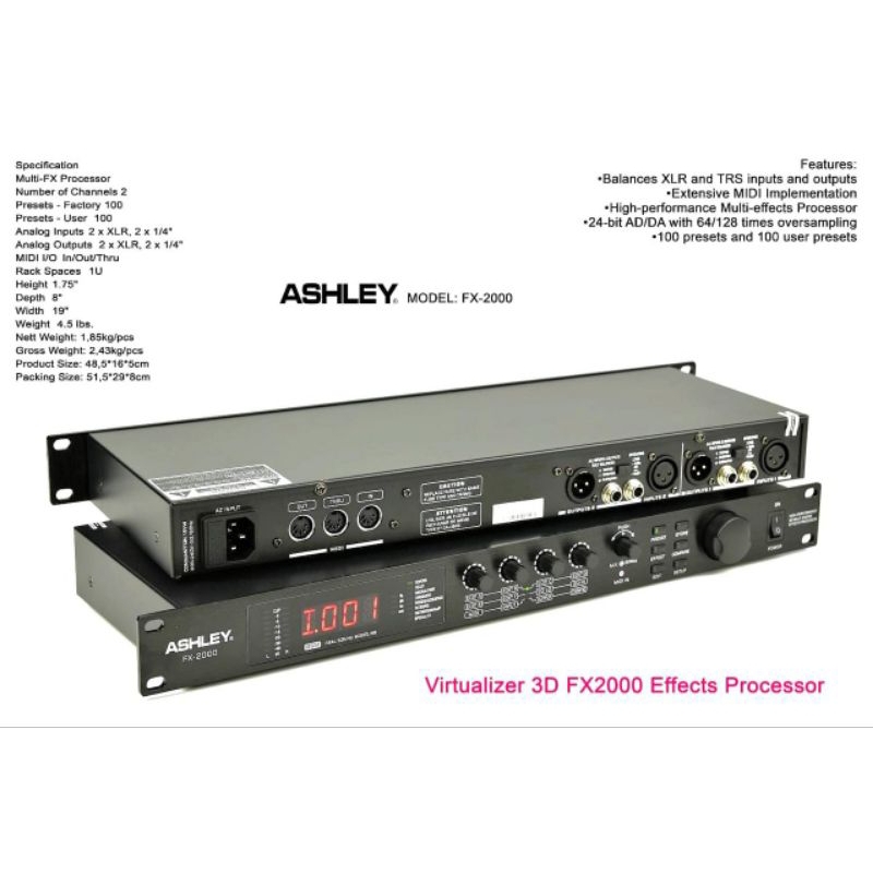 Ashley efek processor FX2000