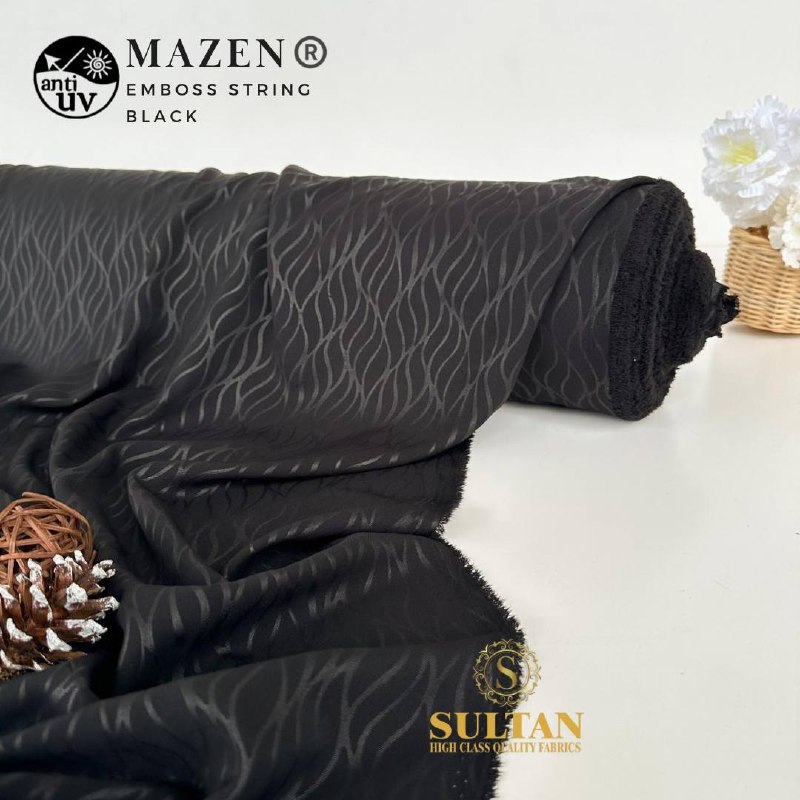 Kain Abaya Sultan Mazen Emboss STRING