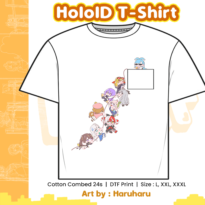 T-Shirt HoloID - T-Shirt Hololive - Haru