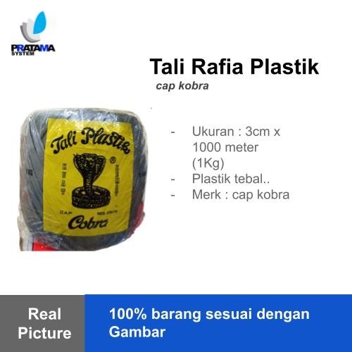 

Tali Rafia Plastik Cap Kobra +1000 meter