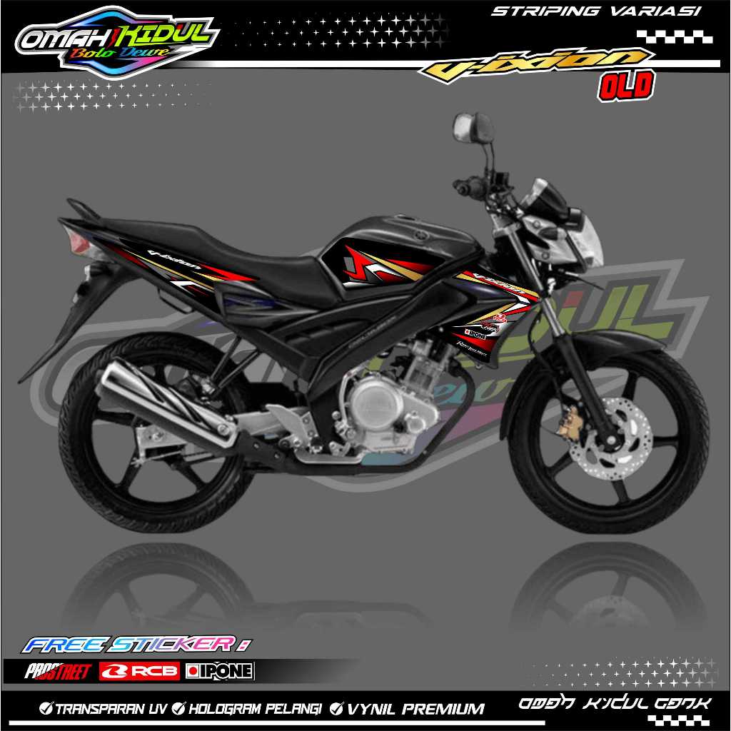 STRIPING VARIASI MOTOR VIXION OLD / STIKER LIST MOTOR VIXION OLD