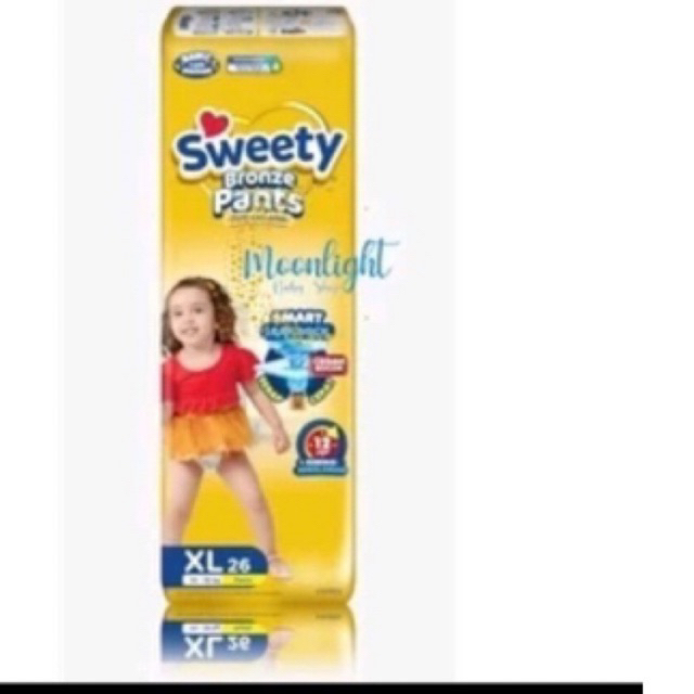Pampers / Diapers Celana Sweety ukuran :        Sweety bronze kuning  UK L 28 Uk M 20 Uk S 32