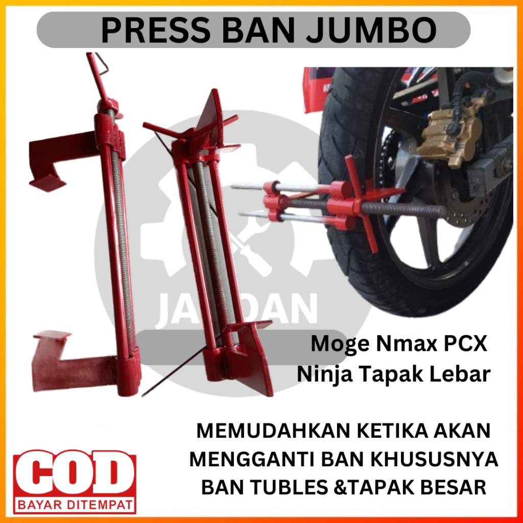 Alat Press Ban Tubles Non Tubelles Super Jumbo Press Ban Motor