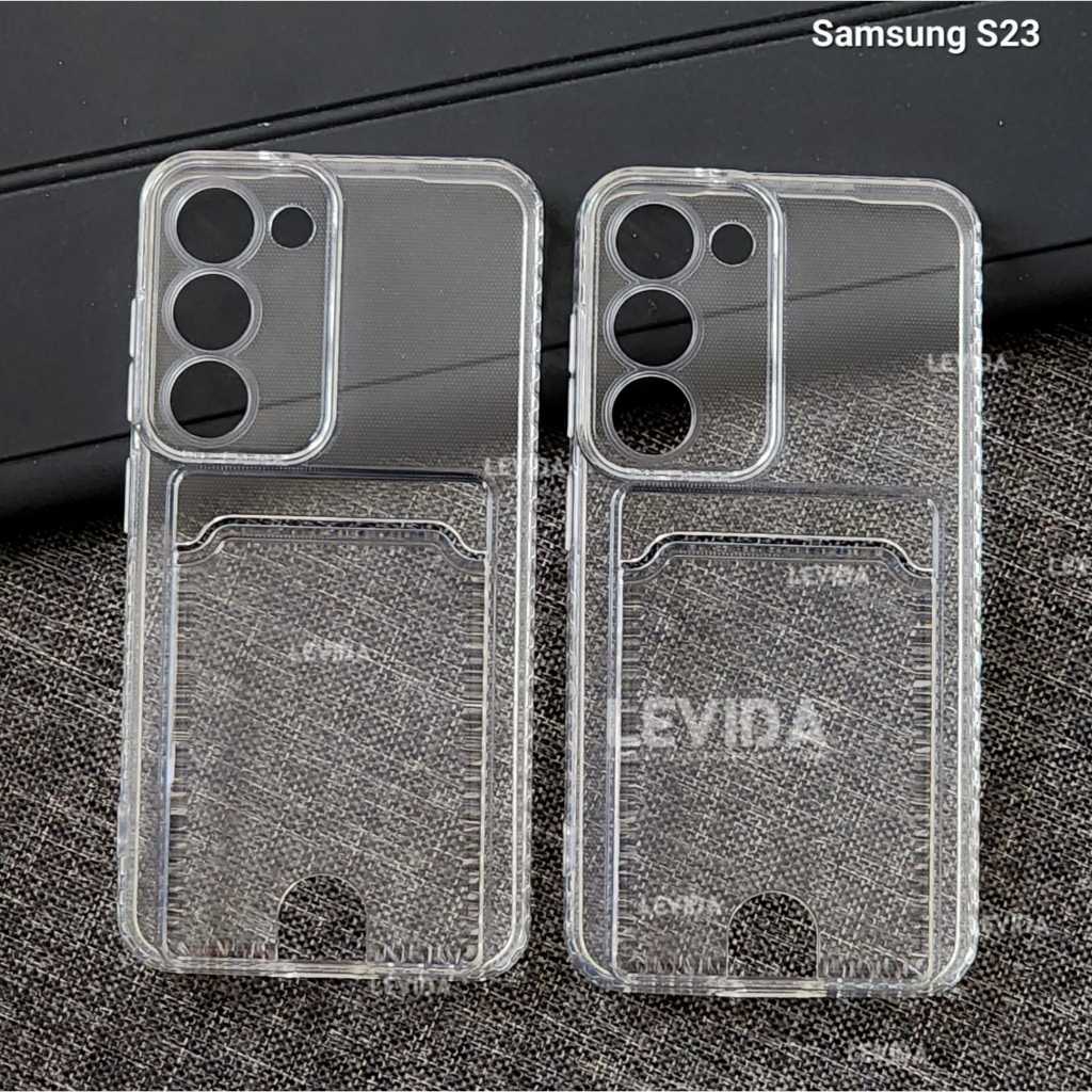 SAMSUNG S23 SAMSUNG S23 PLUS SAMSUNG S23 ULTRA CLEAR CARD CASE SLOT KARTU CASE SAMSUNG S23 SAMSUNG S