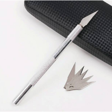 

[COD] Pisau Ukir Seni 5 isi Cutter Hobby Crafting Art Knife / Pisau Bonsai Sayat Ukir Pen Cutter Set Mata dan Gagang Art Knife