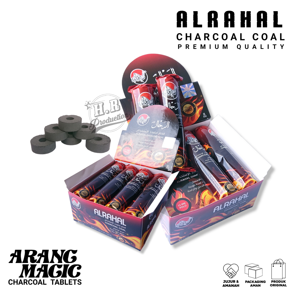 ARANG MAGIC | ARANG BUKHUR ATAU CHARCOAL AL RAHAL | ARENG DUPA | ARANG BUKHUR | PEMBAKAR BUKHUR