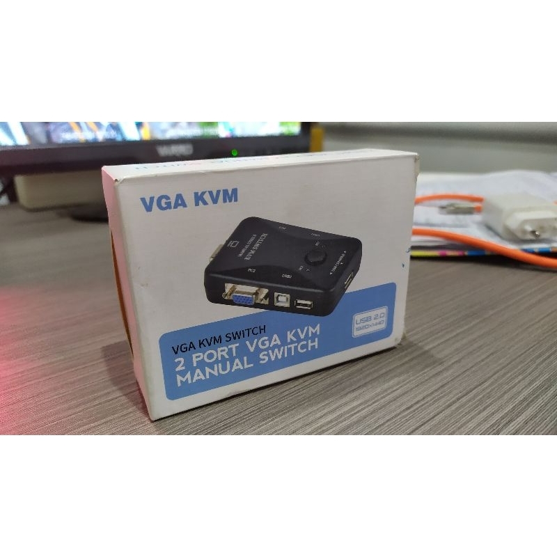USB KVM 2 port VGA kvm manual Switch