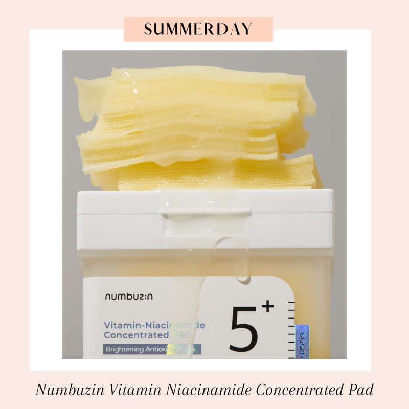 [READY] Numbuzin Vitamin Niacinamide Concentrated Pad