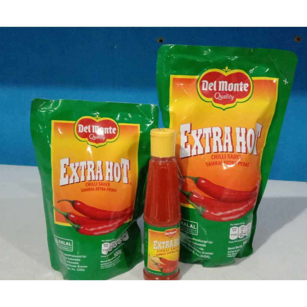 

Saus Delmonte Extra Hot 135ML, 500 gr dan 1 kg