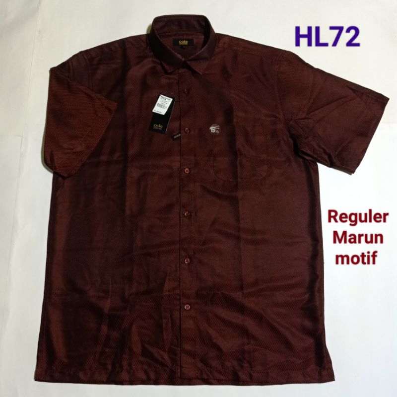 Kemeja Pria Lengan Pendek Reguler Merek Cole Branded Matahari Original