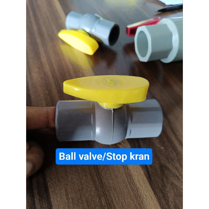 Ball valve pvc Stop kran 1/2 inchi