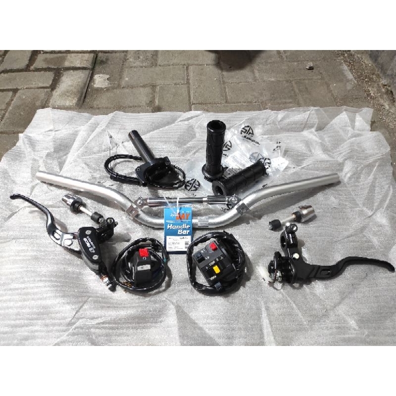 paket stang day type low set adaptor jalu master rem rcb holder handgrip fullset